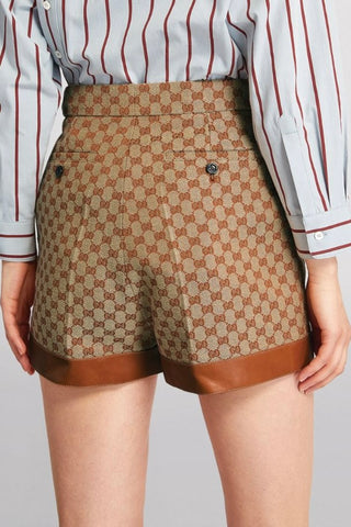 Original GG Linen Blend Canvas Shorts | (est. retail $1,150) new with tags Shorts Gucci   