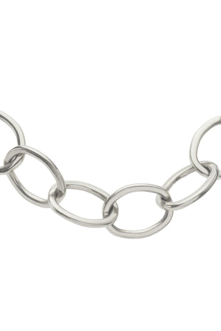 Large Nexus Chain Link Necklace - Sterling Necklace Elizabeth Hooper Studio   