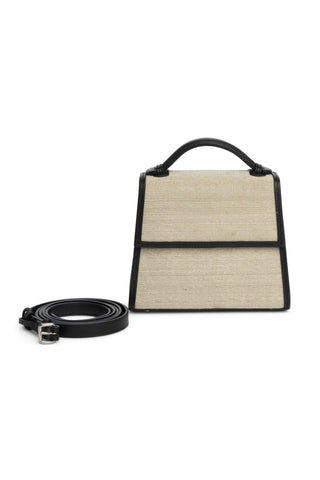 The Small Top Handle in Woven Fique (Black) Handbags Hunting Season   