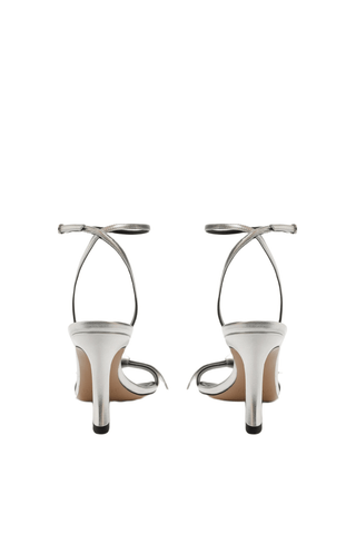 Clarita Bell 85 Metallic Argento Sandals Alexandre Birman   