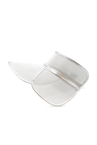 Silver Mesh Waikiki D-Fence Visor Hats Christian Dior   
