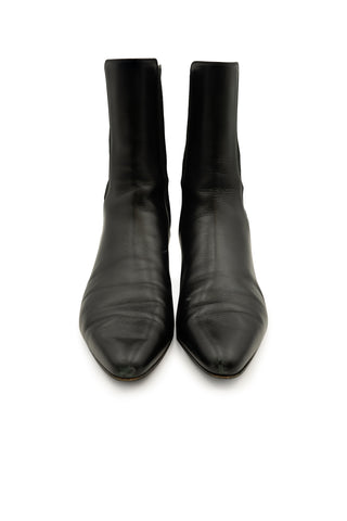 Black Leather Chelsea Boots Boots The Row   