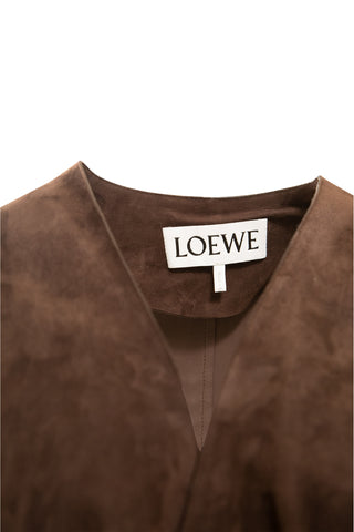 Suede Duster Trench Coat Coats Loewe   