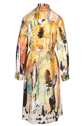 Mindscape Abstract Print Cotton Shirt Dress | SS '21 | new with tags (est. retail $1,095) Dresses Christopher Kane   