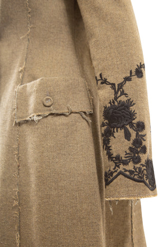 Floral Trimmed Coat Coats Brock Collection   