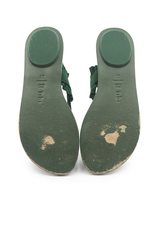 Amari Suede Sandal in Emerald | (est. retail $345) Sandals Tibi   