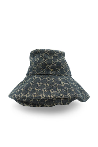 Eco Washed Denim Wide Brim Hat | Spring 2022 Collection | (est. retail $650)