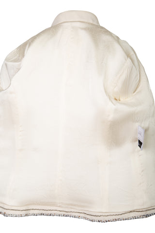 Vintage White Blazer with CC Crest | Cruise 2005 Collection Jackets Chanel   