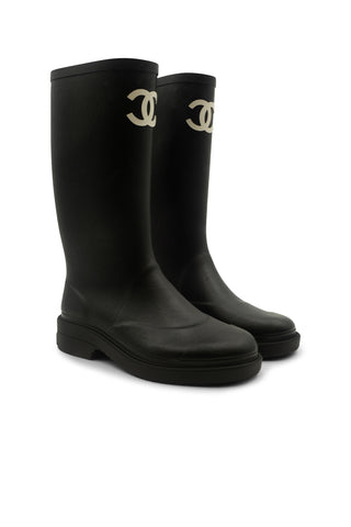 Caoutchouk CC Rubber Rain Boots | Fall 2022 Runway Boots Chanel   