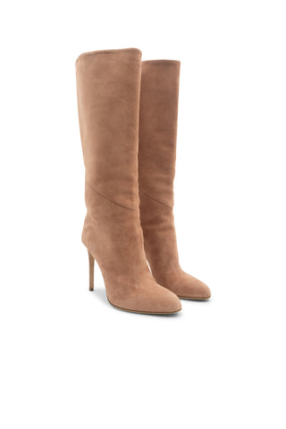 Mid Calf Suede Boots Boots Brandon Maxwell   