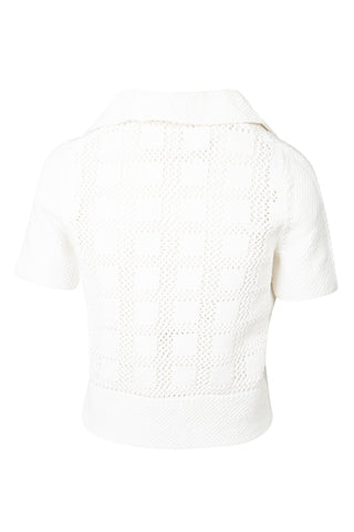 Lyre Knit Polo Top | (est. retail $375) Sweaters & Knits Zimmermann   