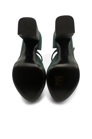 Davis Crystal-Embellished Satin Platform Sandals Heels Fabrizio Viti   