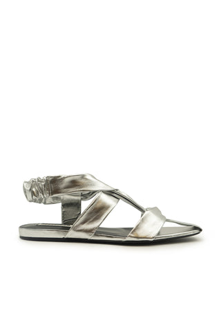Knotted Strap Metallic Leather Sandals | (est. retail $820)