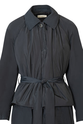 Belted Trench Coat in Navy