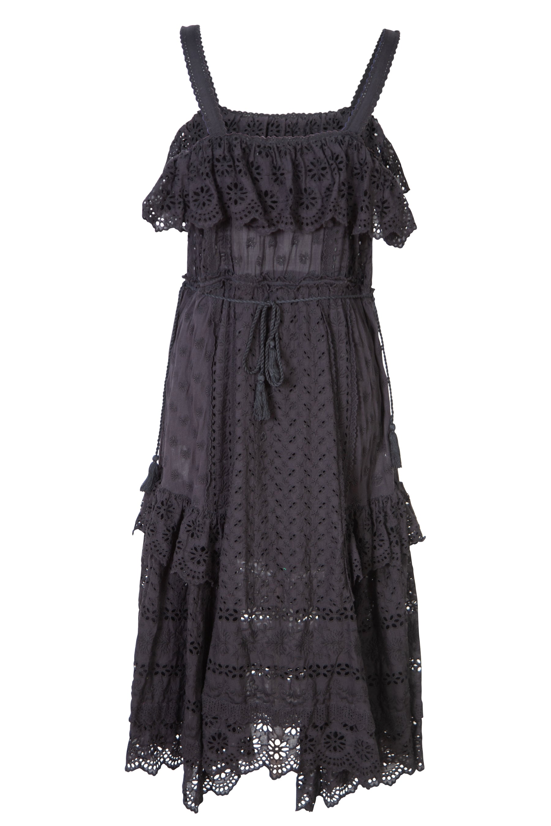 Zimmermann black lace outlet dress