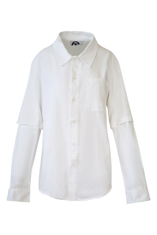 Detachable Sleeve Button Down in White | SS '15 Ready-to-Wear Collection (est. retail $350)