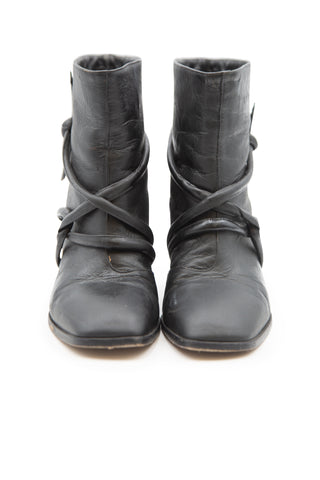 Black Wrap Boots