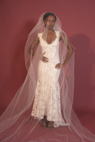 Custom Bridal Scarlet Gown