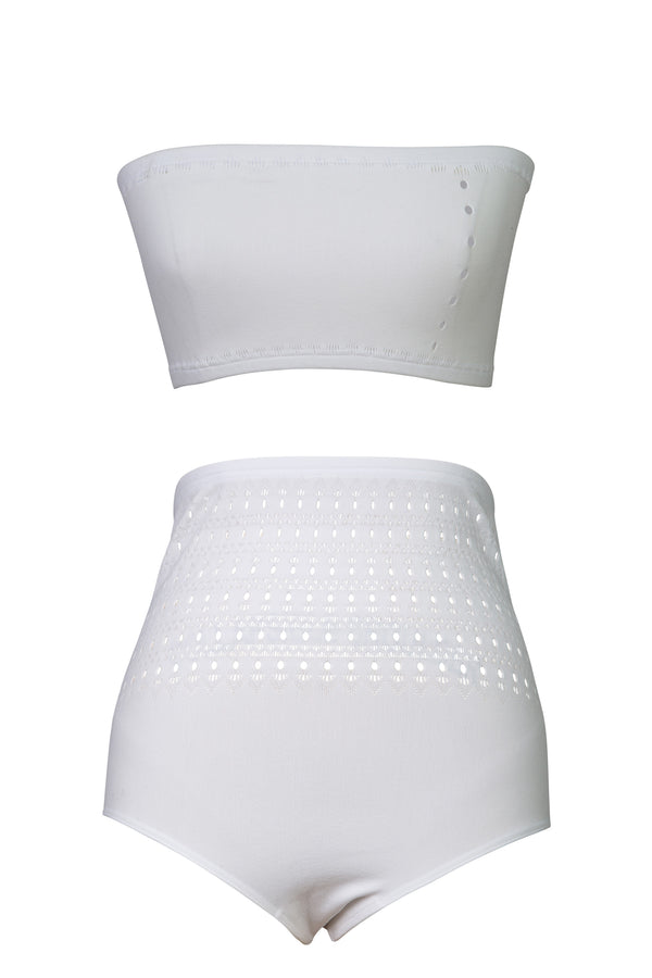 Vienne Perforated Seamless Two-Piece Swimsuit | new with tags (est. retail $690)