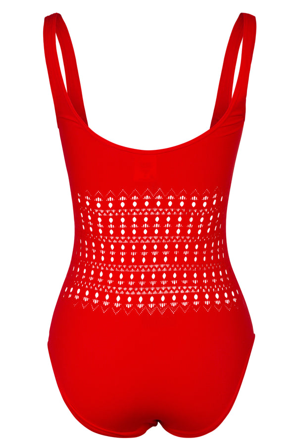Knit One Piece Swimsuit in Red | new with tags (est. retail $590)