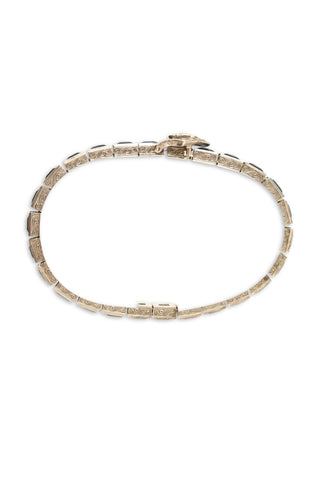 Sapphire Baguettes & Rhinestone Bracelet