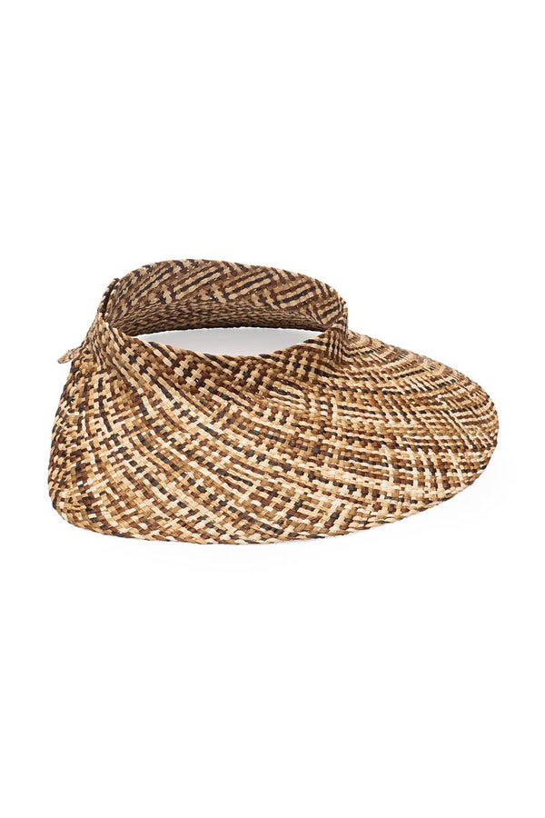 Hannah Visor in Brown Multi | (est. retail $195)