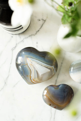 Agate Heart Small