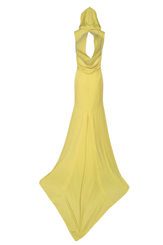 Cassiopeia Gown in Chartreuse | PF '22 Runway (est. retail $2,295) Clothing Harbison   
