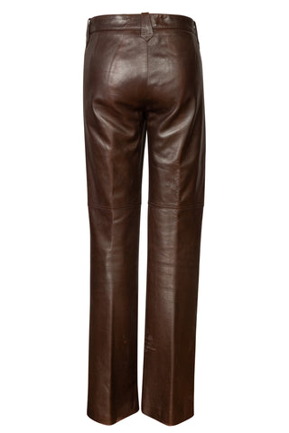 Ralph Lauren Black Label Brown Leather Pants