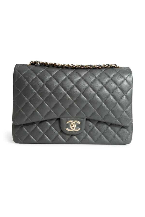 Quilted Maxi Double Flap Bag | new with tags