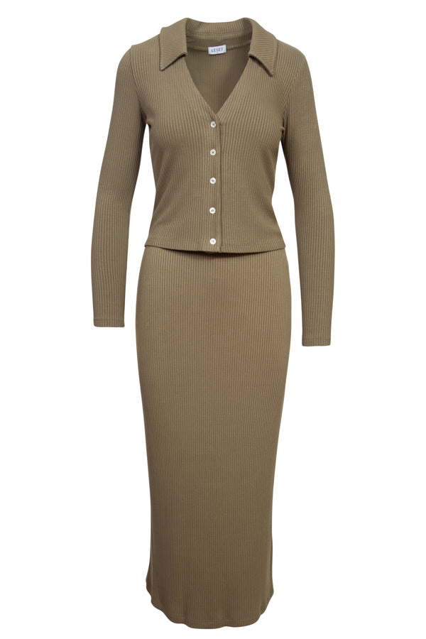 Ali Ribbed Knit Set