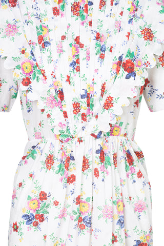 Flabella Pintucked Floral Dress