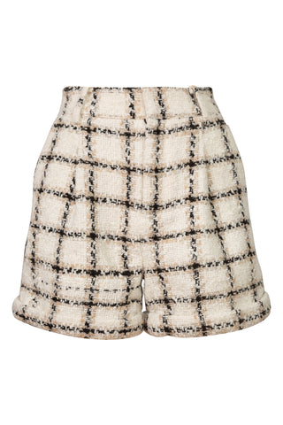 Becky Plaid Check Shorts | (est. retail $510)