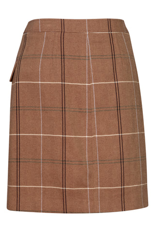 Plaid Wrapover Skirt