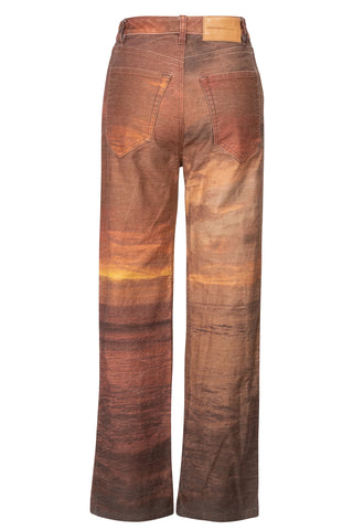 Sunset Low Rise Printed Jeans | (est. retail $540)