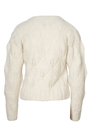 Romy Handknit Sweater in Ivory | new with tags