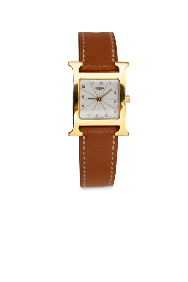 Heure H 34MM Goldplated Stainless Steel & Leather Strap Watch | (est. retail $3,775)