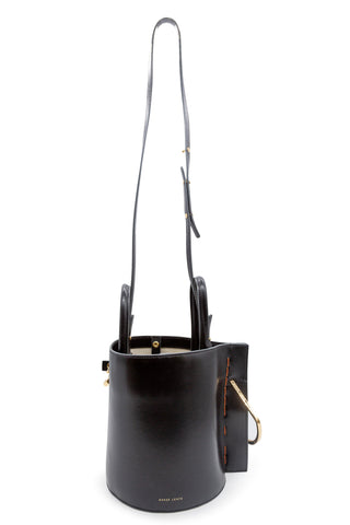 Bobbi Leather Bucket Bag in Black | (est. retail $475)