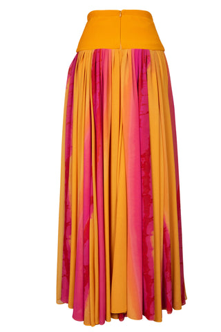 Meridian Skirt in Papaya Multi | SS '22 Runway (est. retail $995)