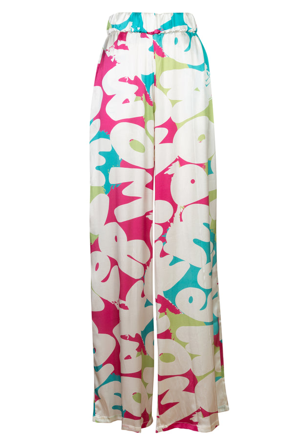 Palazzo Pant in Empower Women Scattered Print