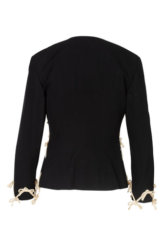 Cheap and Chic Bow Embellished Jacket