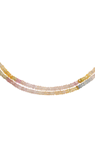 Pastel Sapphire Double Strand Necklace Fine Jewelry Jia Jia   