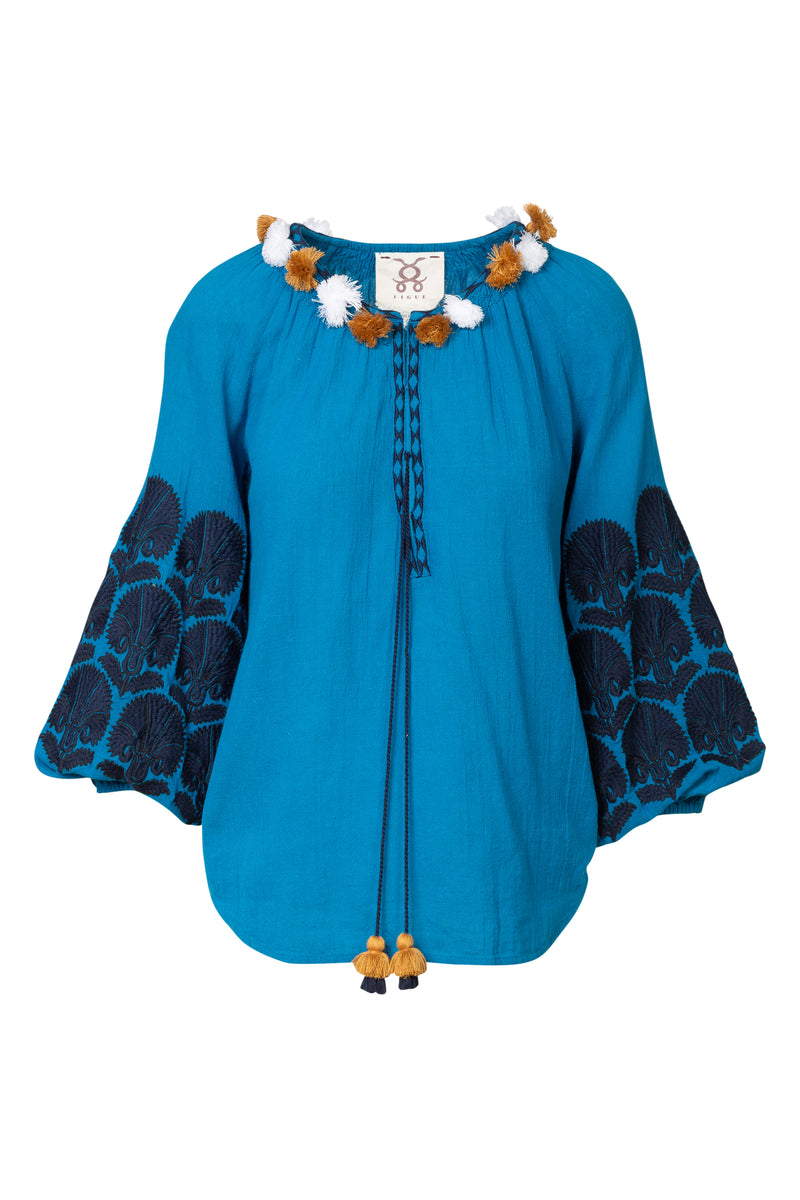 Coco Top in Blue | (est. retail $330)