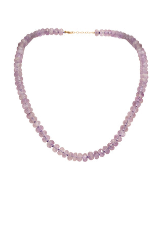 Lavender Amethyst Crystal Necklace