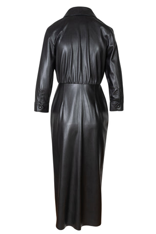 Emery Vegan Leather Wrap Dress | (est. retail $695)