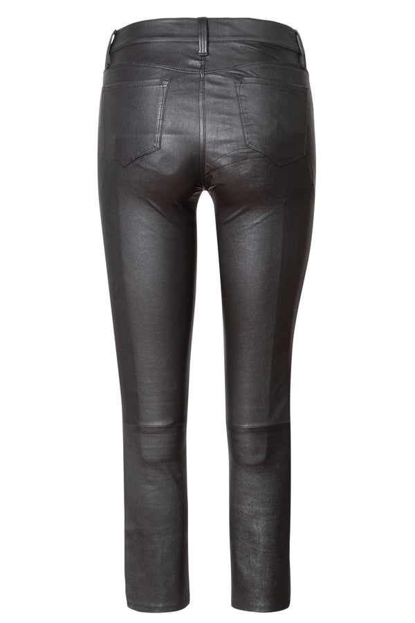 Matte Leather Trousers
