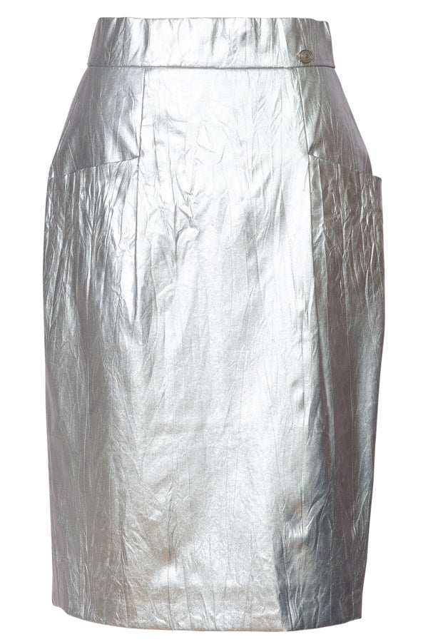 Silver Metallic Skirt | SS '14 Collection