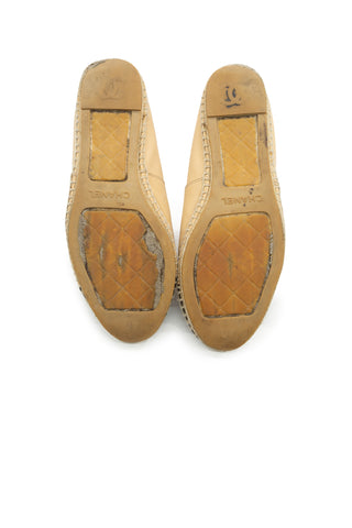 Lambskin CC Espadrilles in Nude/Black