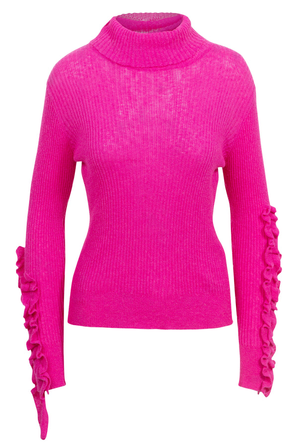Knitted Top in Magenta | new with tags (est. retail $493)