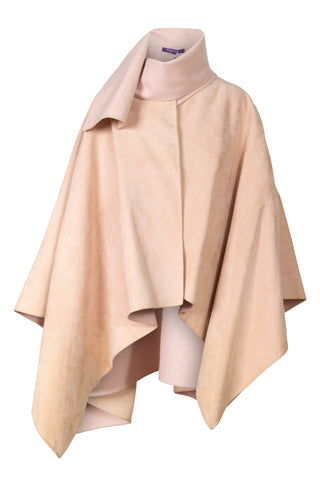 Purple Label Reversible Lamb Suede Poncho | new with tags (est. retail $5,995)
